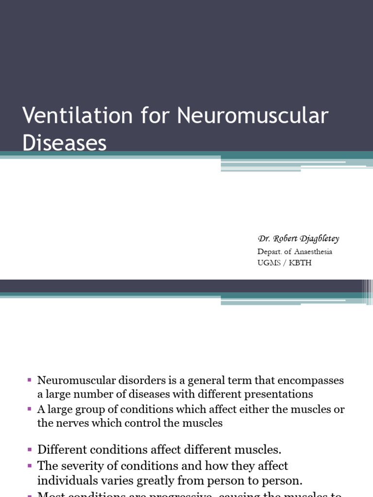Ventilation Strategies for Neuromuscular Diseases | PDF | Medicine ...
