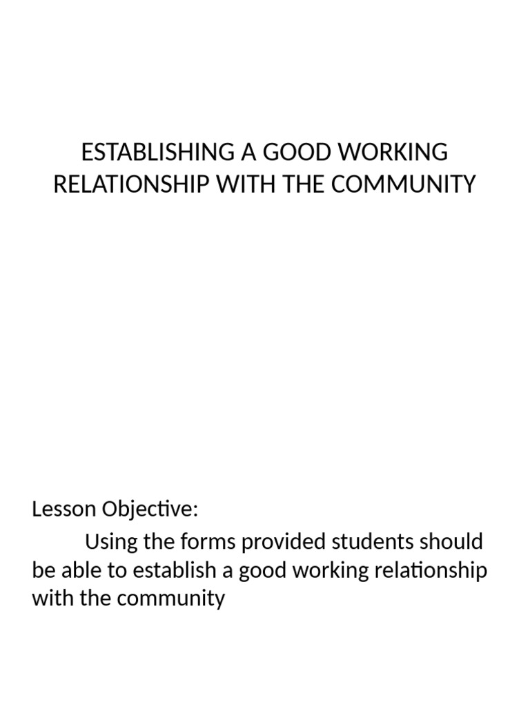 Building Community Partnerships in Health | PDF
