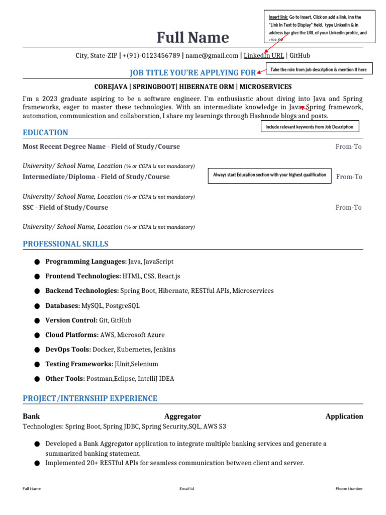 Java Software Engineer Resume 2023 | PDF | Computing | Software Engineering