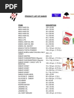 Product List of Dabur