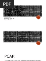 PCAP Risk Classification and Guidelines | PDF | Pneumonia | Epidemiology