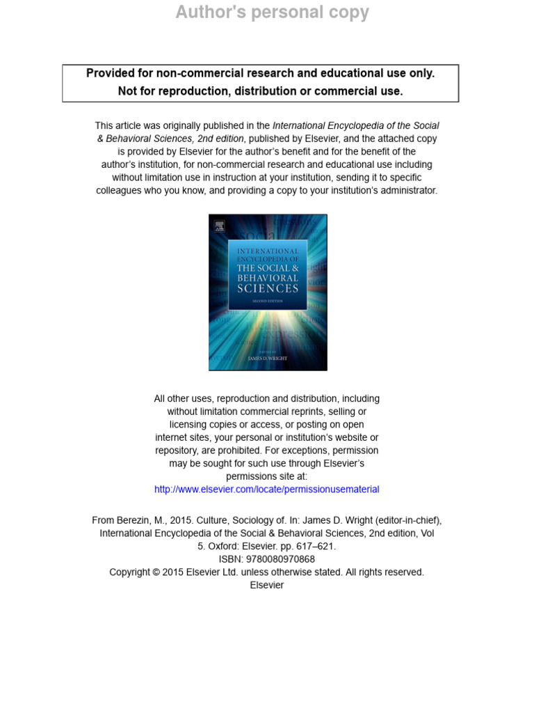 Sociology of Culture Overview | PDF | Sociology | Liberal Arts Education