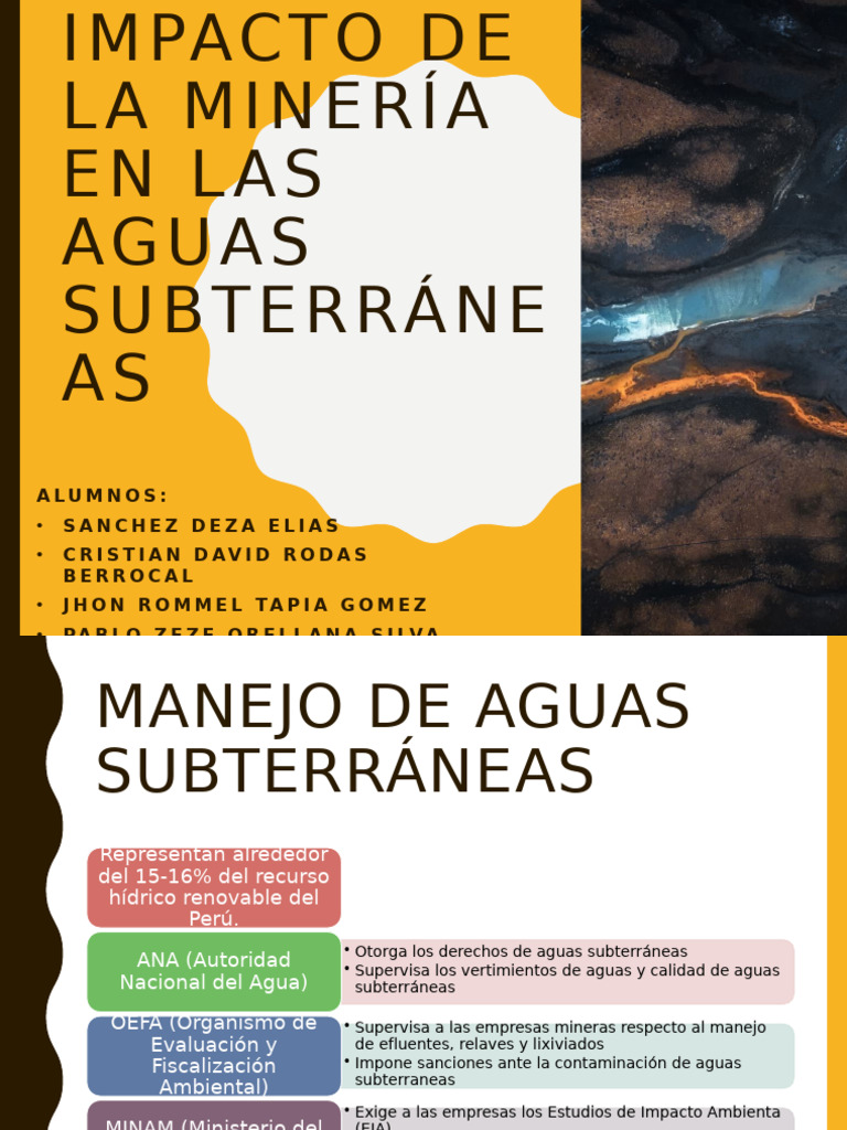 Impacto de la Minería en Aguas Subterráneas | PDF | Agua subterránea | Agua