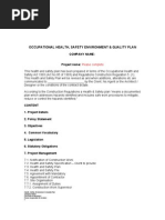 Download Health and Safety Plan Template by Neil McCarum SN92411273 doc pdf