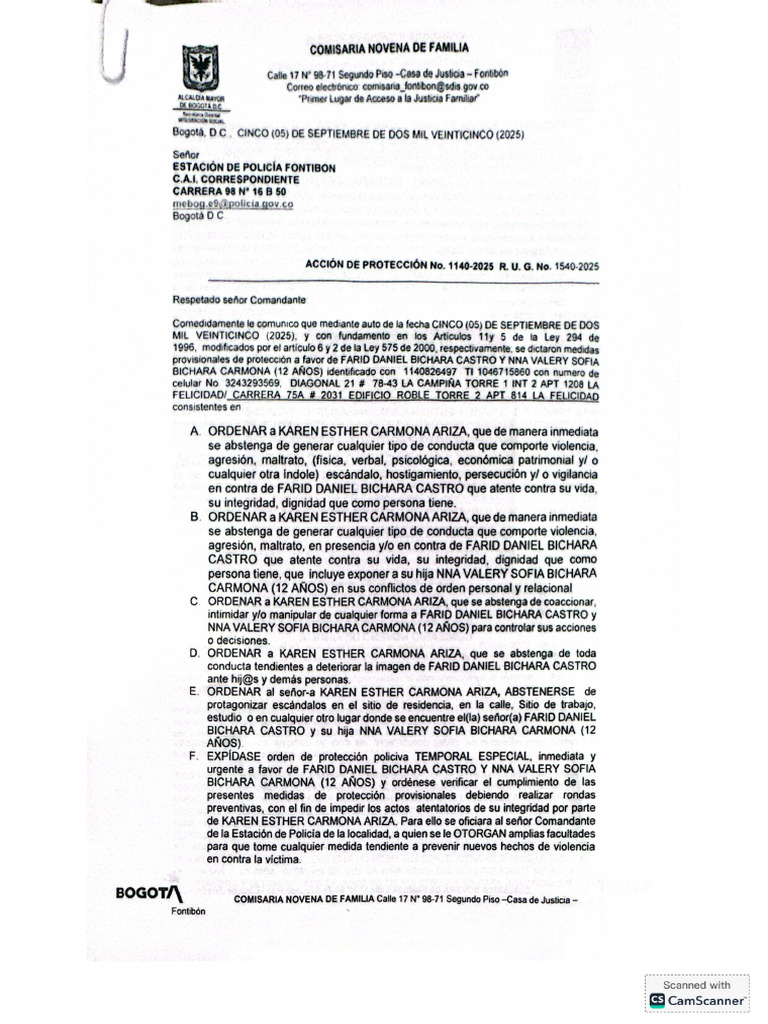 Acción de Protección FDBC | PDF