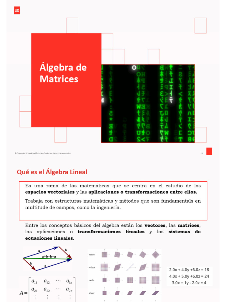 1+Matrices+y+Determinantes Algebra+23 24 | PDF | Matriz (Matemáticas ...