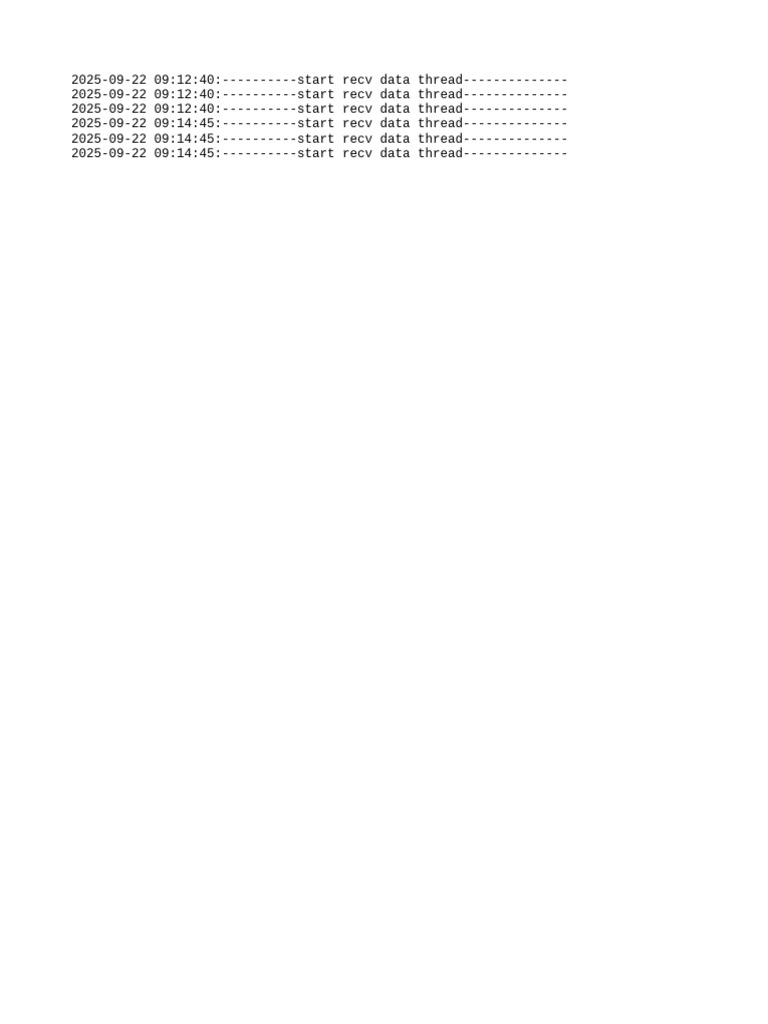 Data Thread Reception Log | PDF