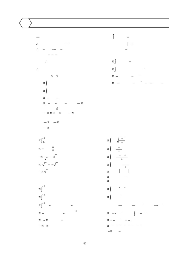 Integration Worksheet J Solutions | PDF