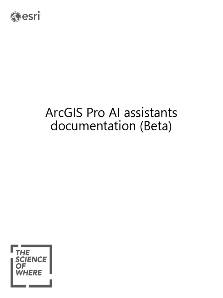 ArcGIS Pro AI Assistant Overview | PDF | Arc Gis | Esri