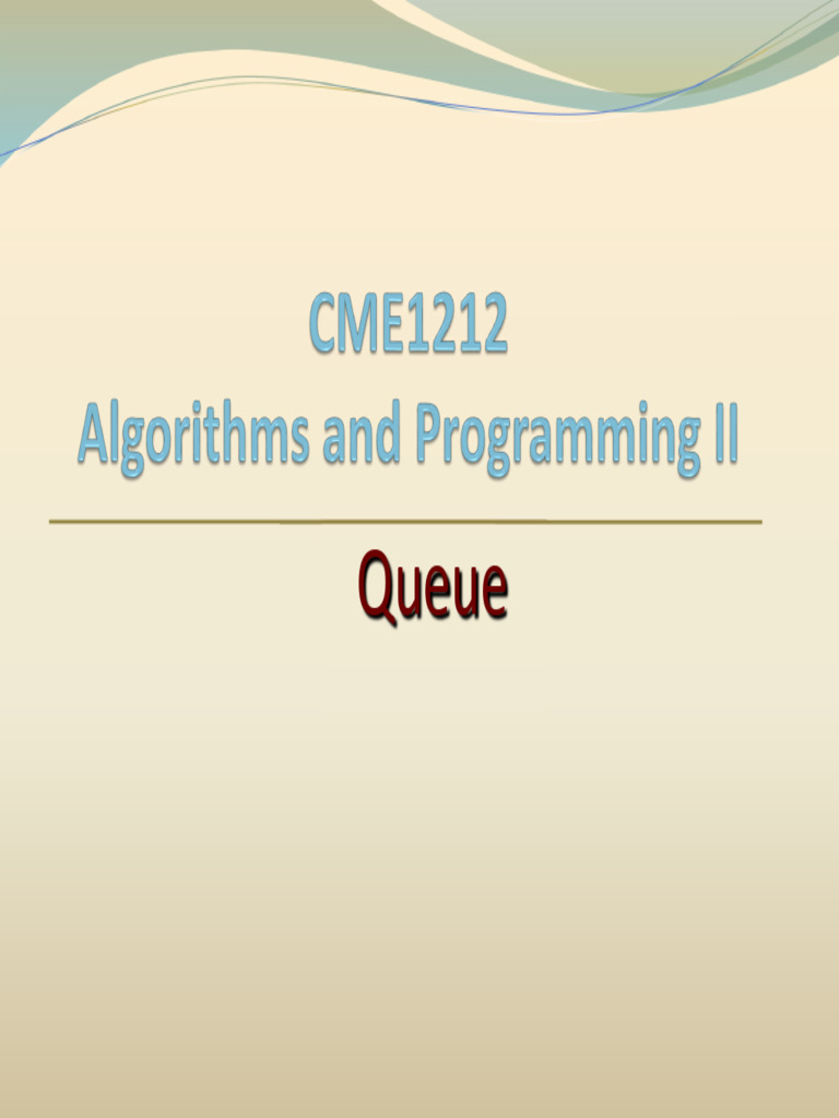 Understanding Queue Data Structure | PDF | Queue (Abstract Data Type ...