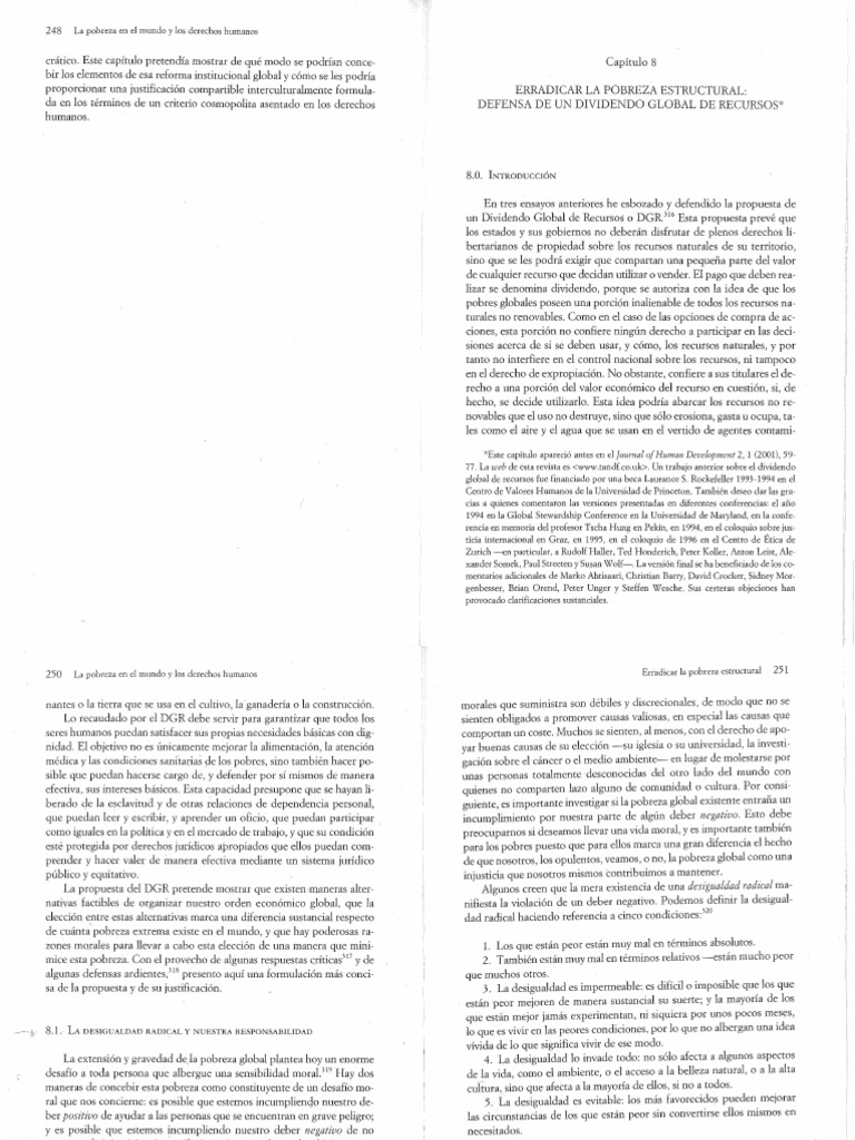 2pogge-La Pobreza en El Mundo y Los Derechos Humanos | PDF | Pobreza ...