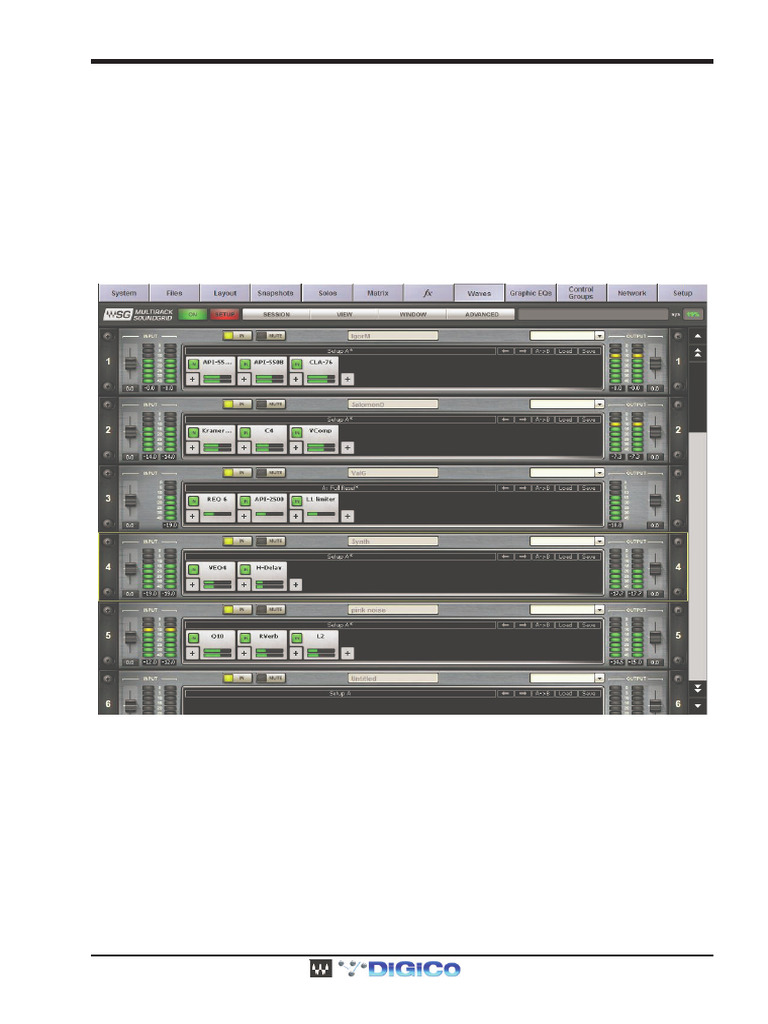 DiGiCo Waves MultiRack Guide | PDF | Window (Computing) | Computer Network