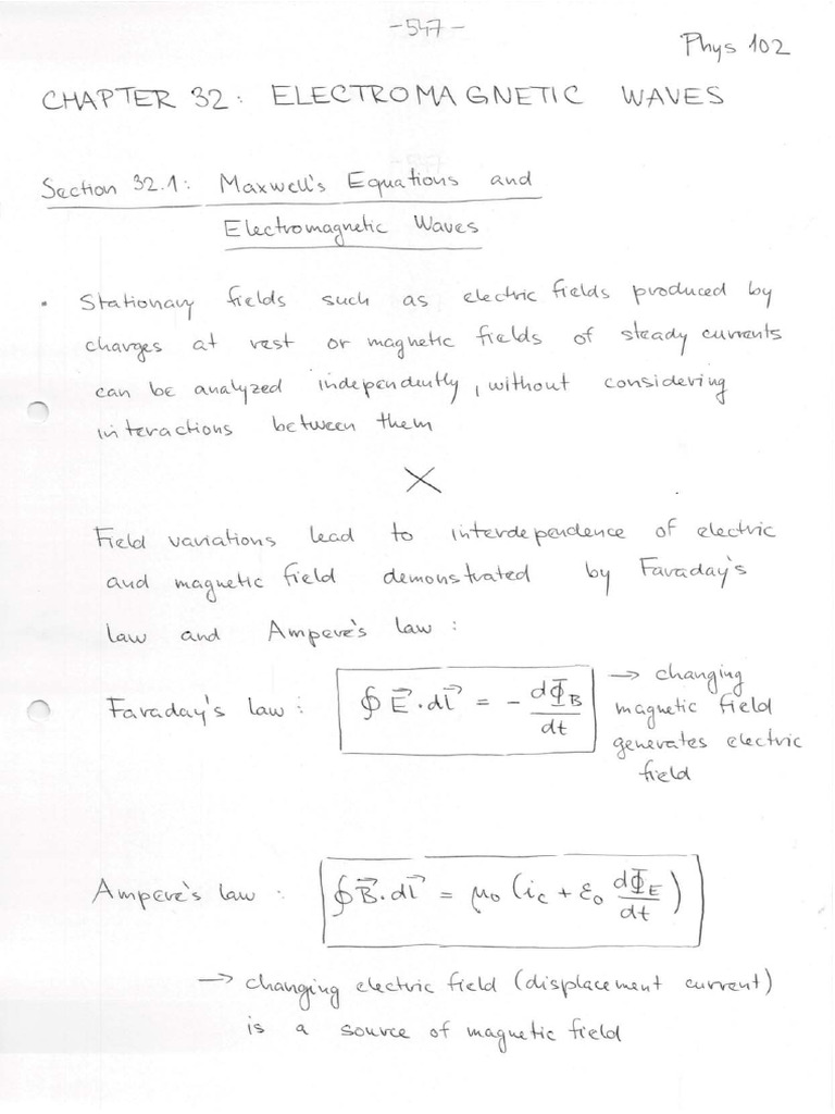 FIZ102E Lecture 11 Notes | PDF