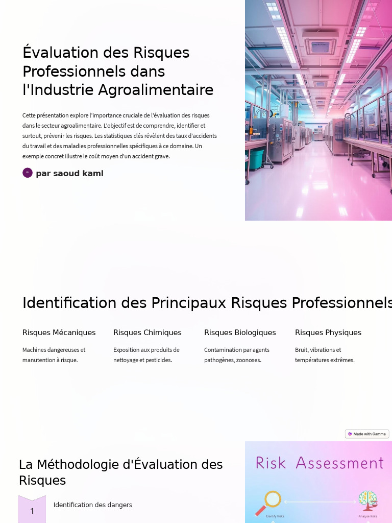 Évaluation des Risques en Agroalimentaire | PDF | Risque | Sécurité