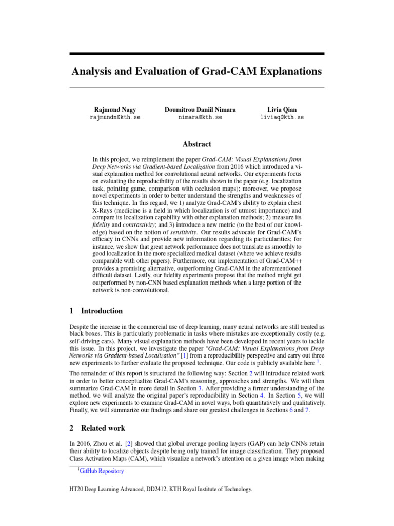 Evaluating Grad-CAM Explanations | PDF | Accuracy And Precision | Deep ...