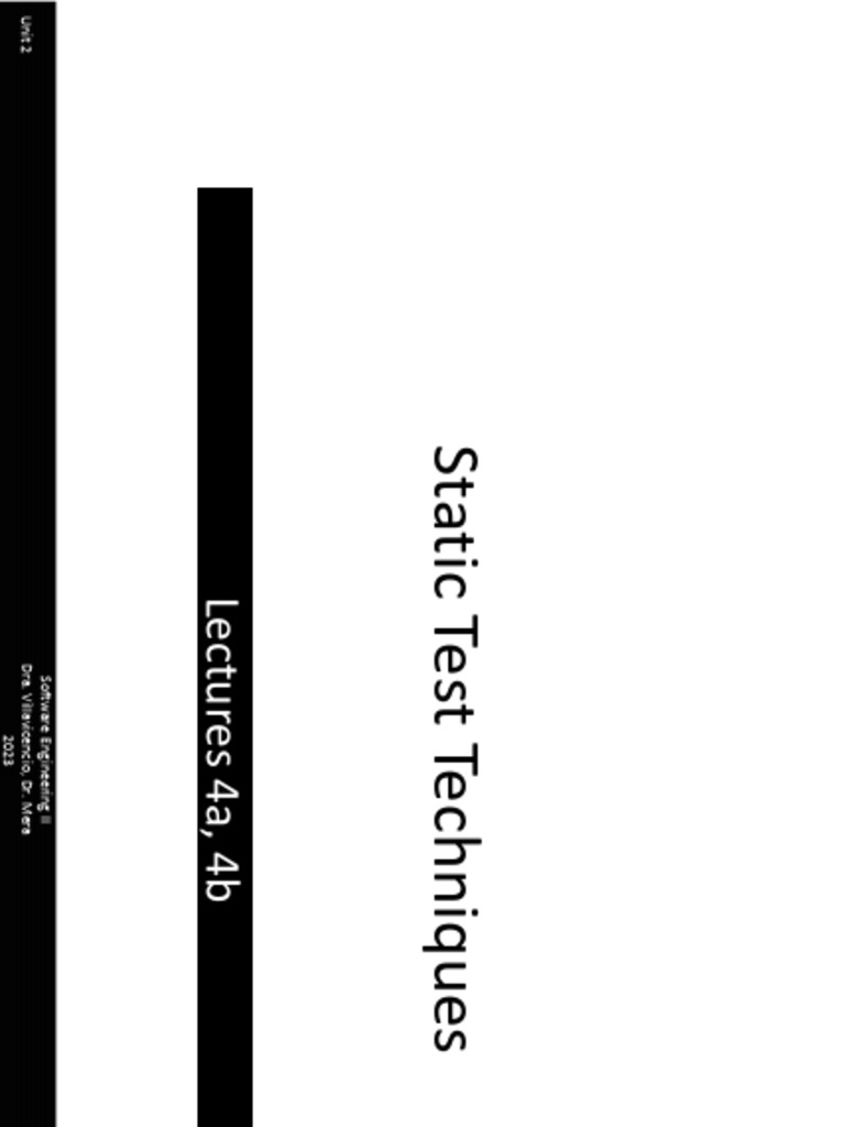 04abStaticTesting - Parte1 - Rotated | PDF | Software Bug | Software