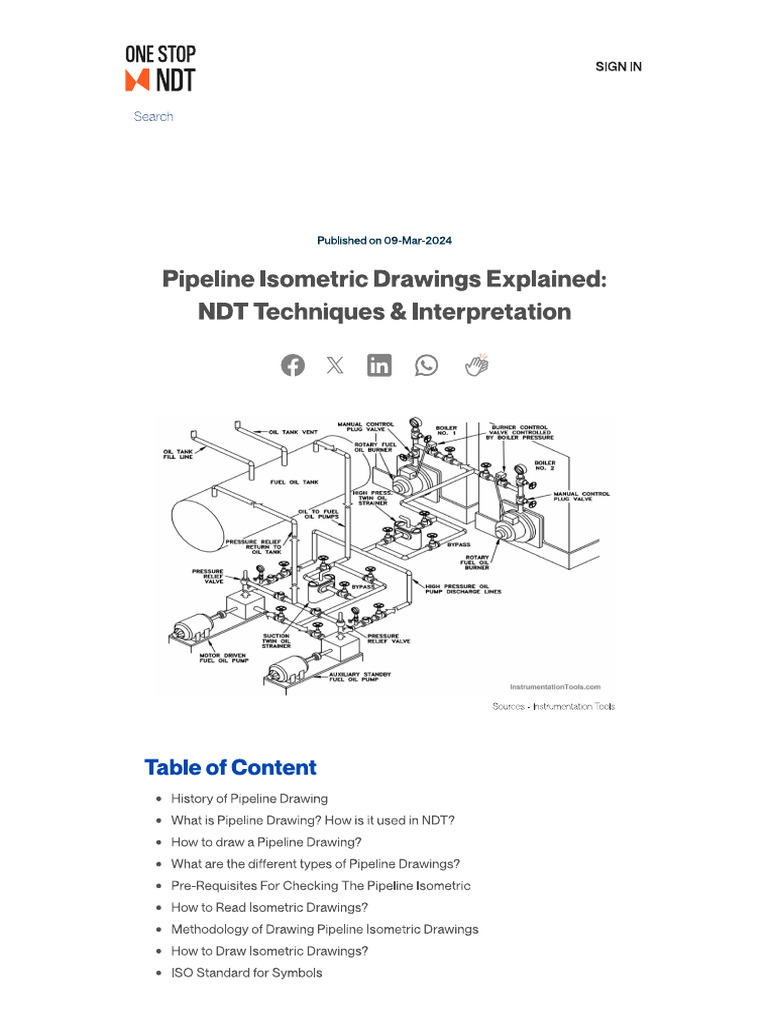 Pipeline Isometriska Ritningar - Förklarat | PDF