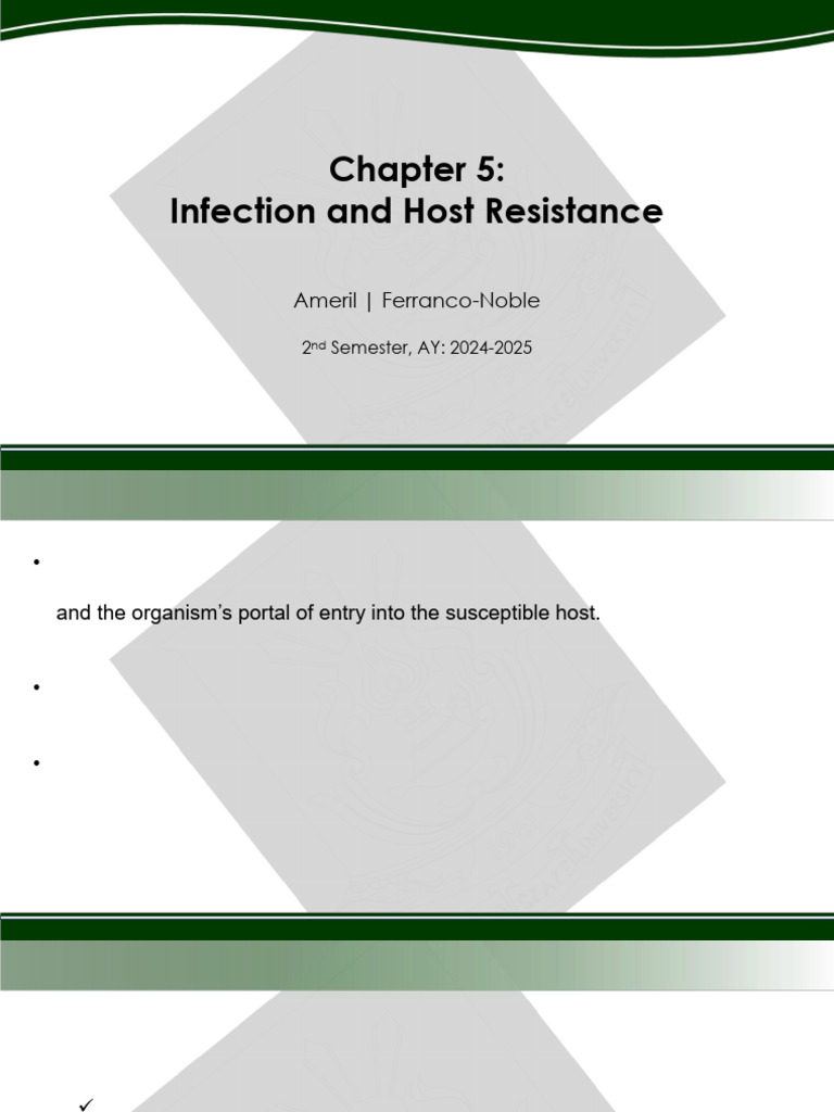 Infection Control and Host Resistance | PDF | Infection | Hand Washing