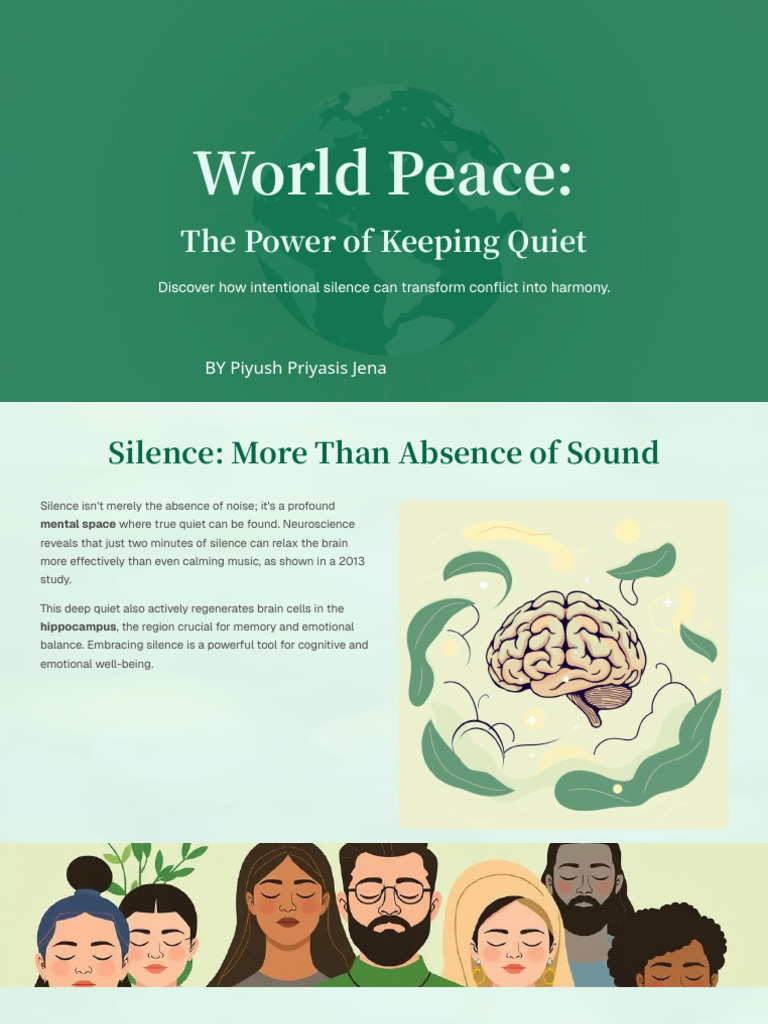 World-Peace Cropped Edited | PDF | Silence | Peace