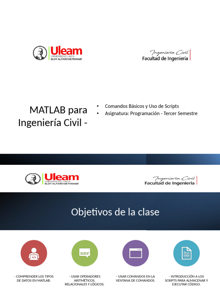 MATLAB: Comandos y Scripts para Civil | PDF | Lenguaje de escritura ...