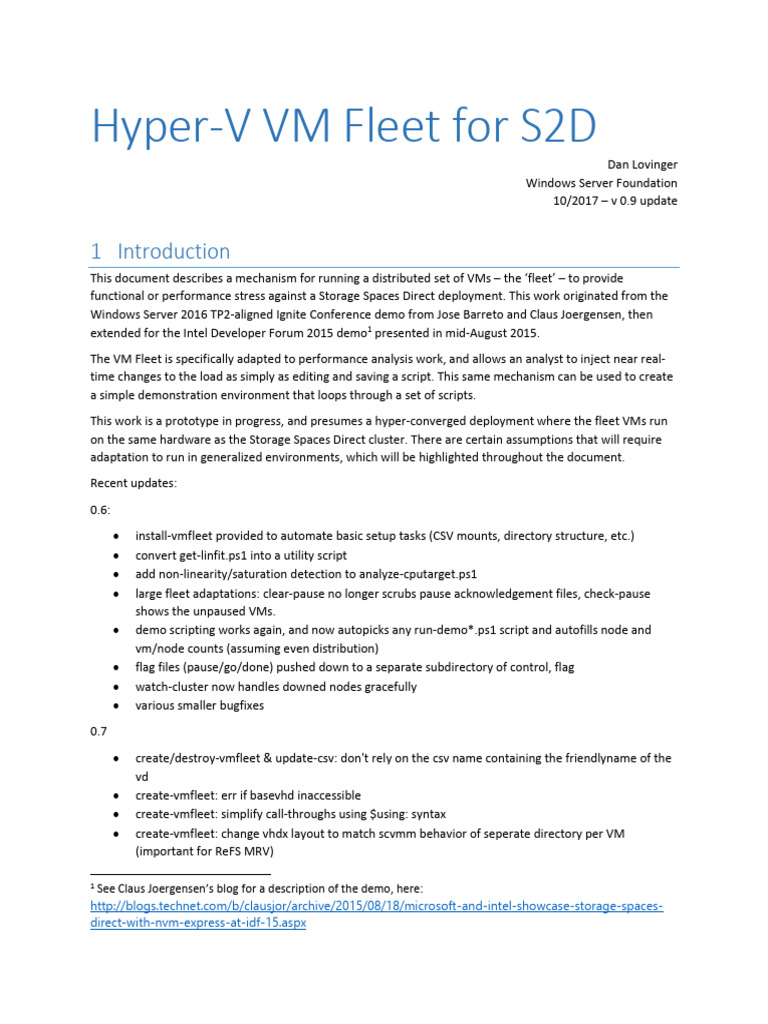 Hyper-V VM Fleet Overview for S2D | PDF | Coefficient Of Determination ...