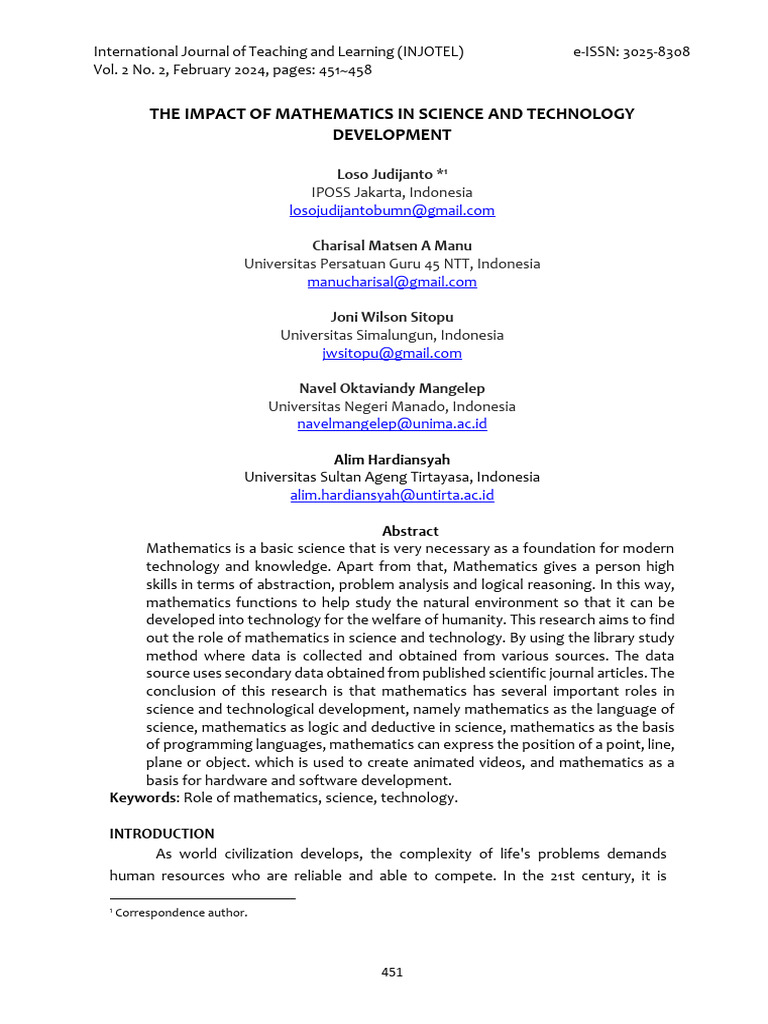 The Role of Mathematics in Development - Fix Editing | PDF ...