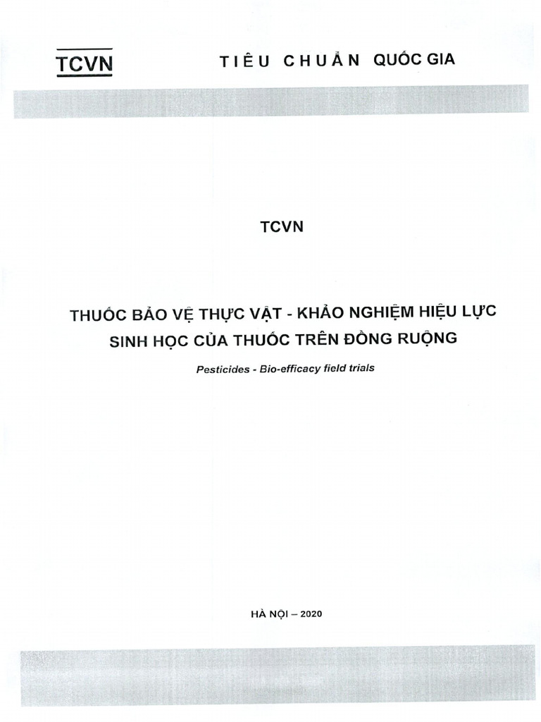 Khao Nghiem Thuoc BVTV - DT-TC124-KDBK | PDF