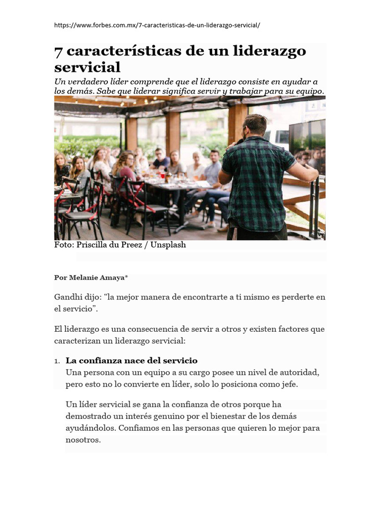 L5 - Liderazgo Servicial | PDF | Liderazgo | Motivación