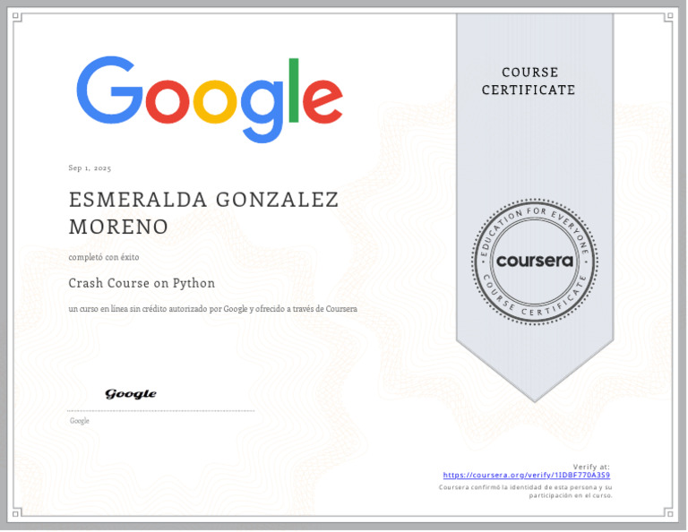 Coursera 1IDBF770A3S9 | PDF
