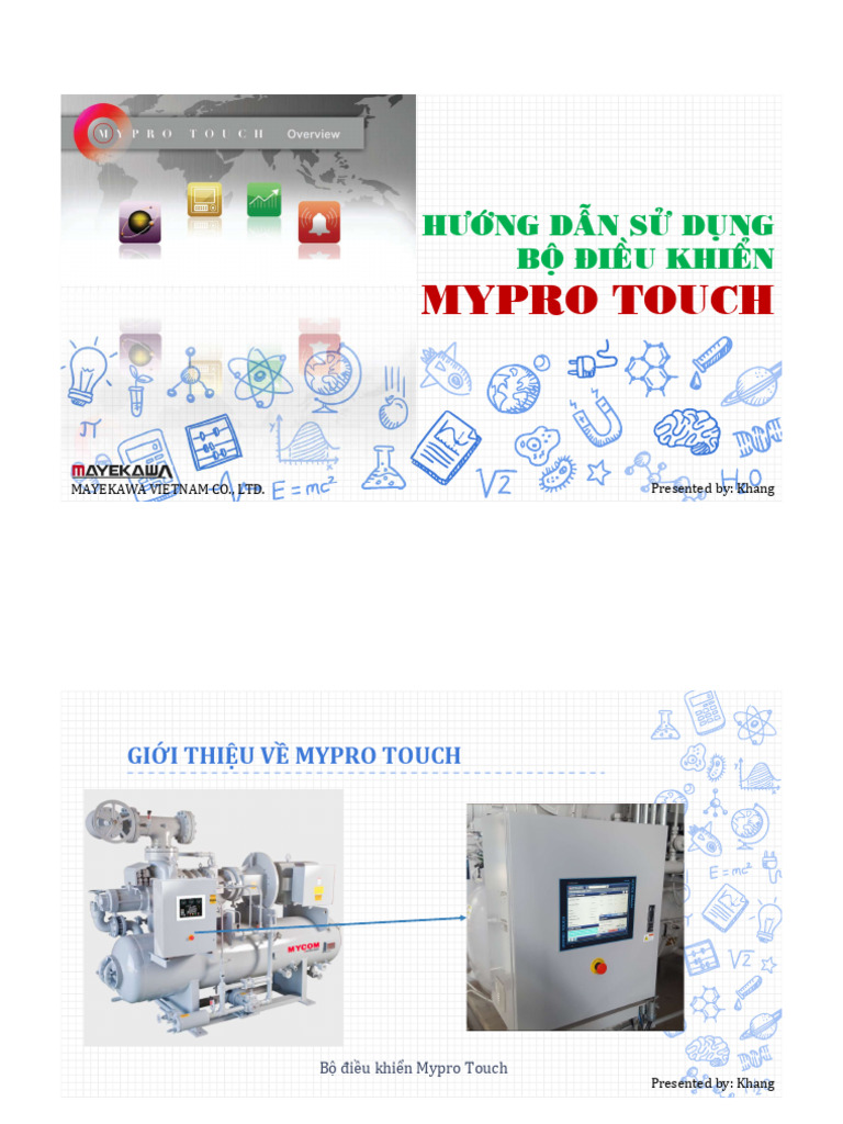 Huong Dan Su Dung Bo Dieu Khien MYPRO Touch - Mayekawa VN | PDF