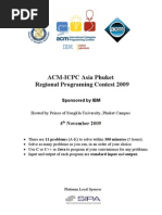 Acm Icpc Phuket 2009 Contest PB Final