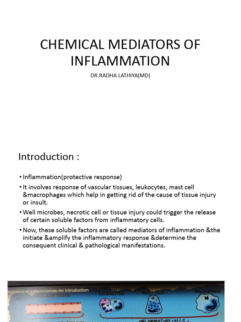 Chemical Mediators of Inflammation | PDF