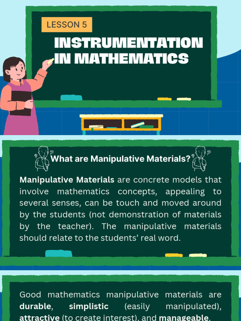 Understanding Manipulative Materials in Math | PDF | Teaching ...