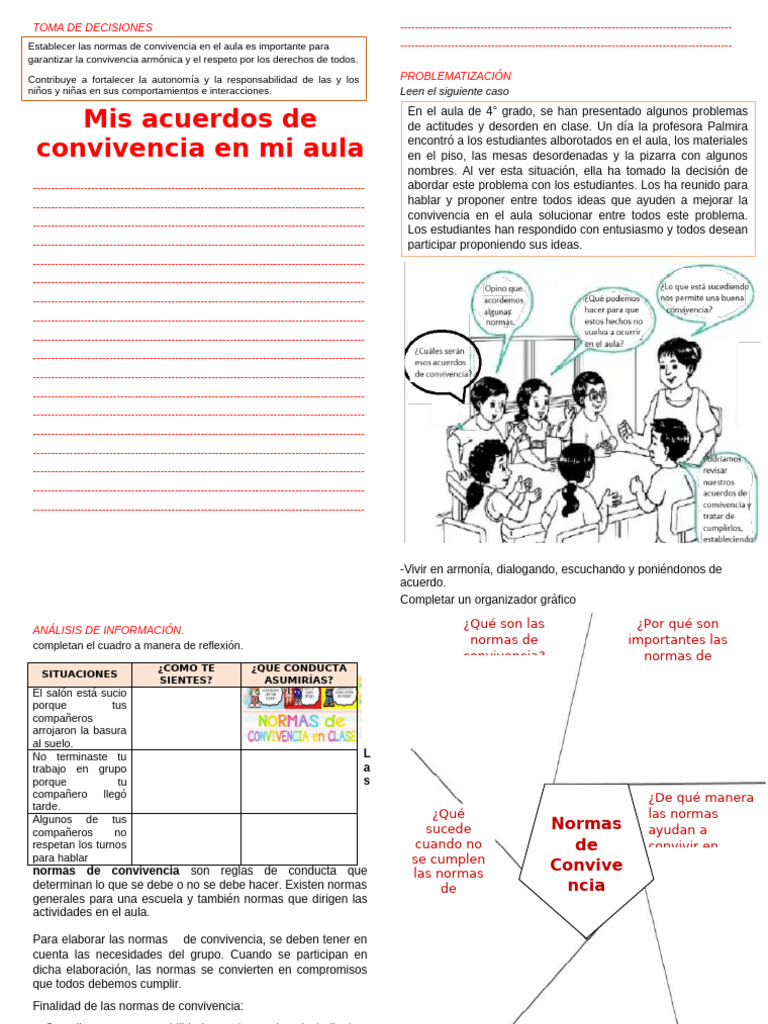 PS Acuerdos de Convivencia | PDF | Salón de clases | Autonomía