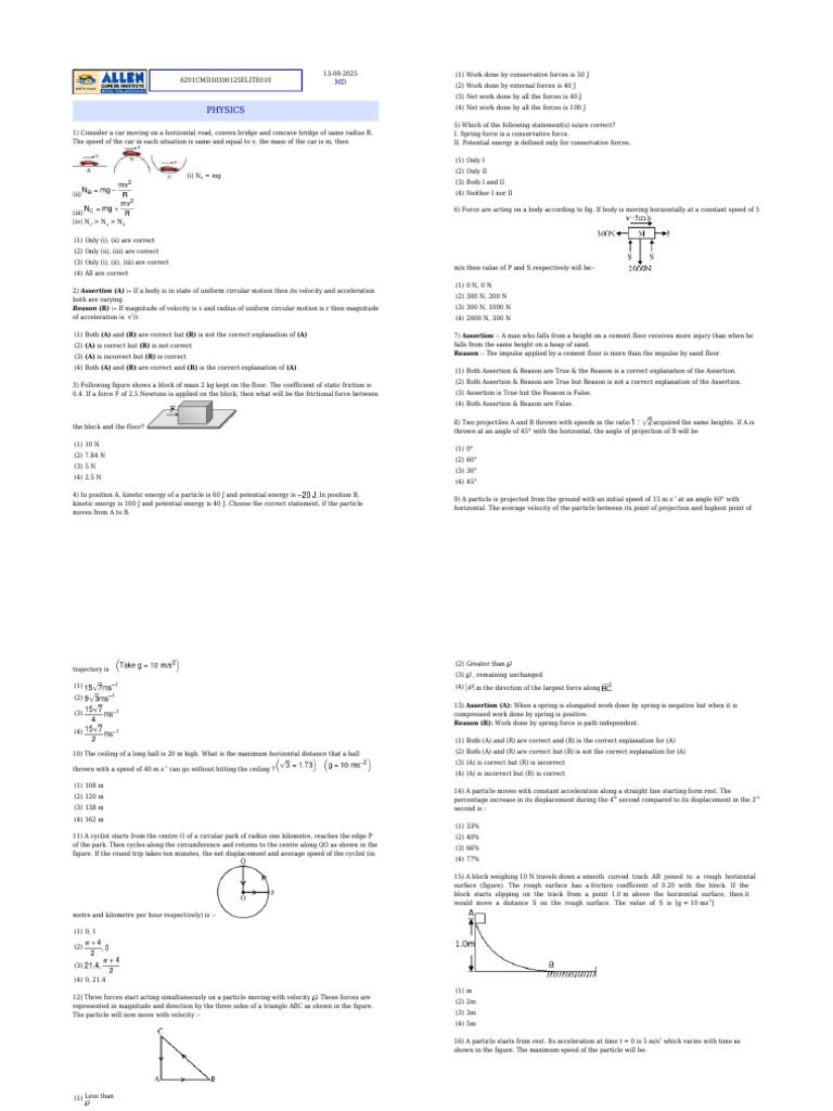 Solution | PDF | Force | Mechanics