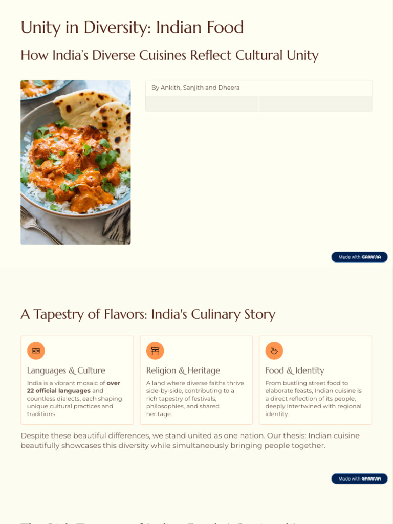 Indian Food: A Unity in Diversity | PDF | Indian Cuisine | Cuisine