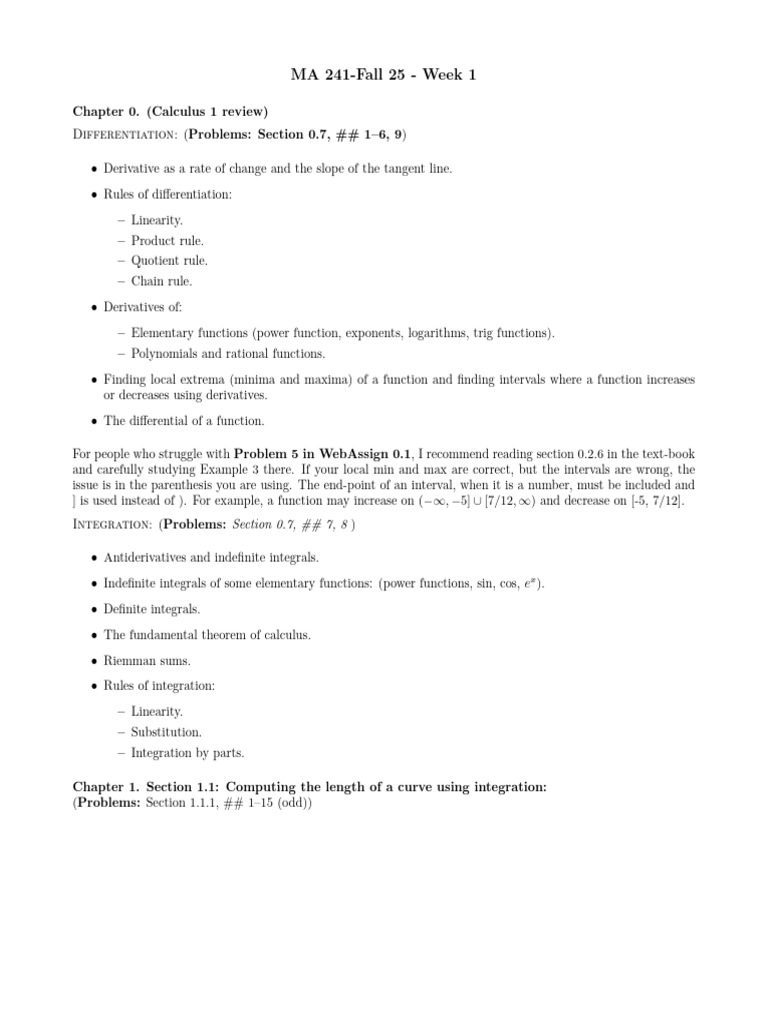 Calculus Review: Derivatives & Integrals | PDF