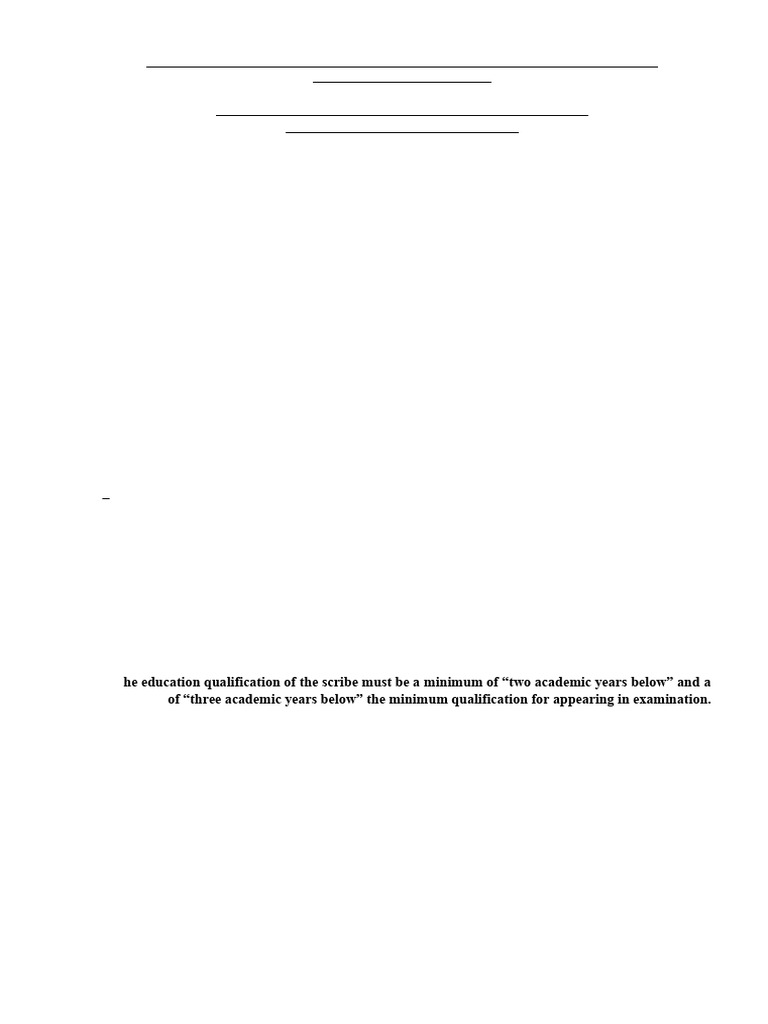 SBI Junior Associates Scribe Guidelines | PDF | Disability | Visual ...