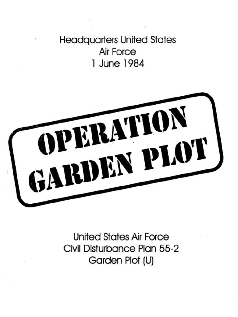 Operation Garden Plot | PDF