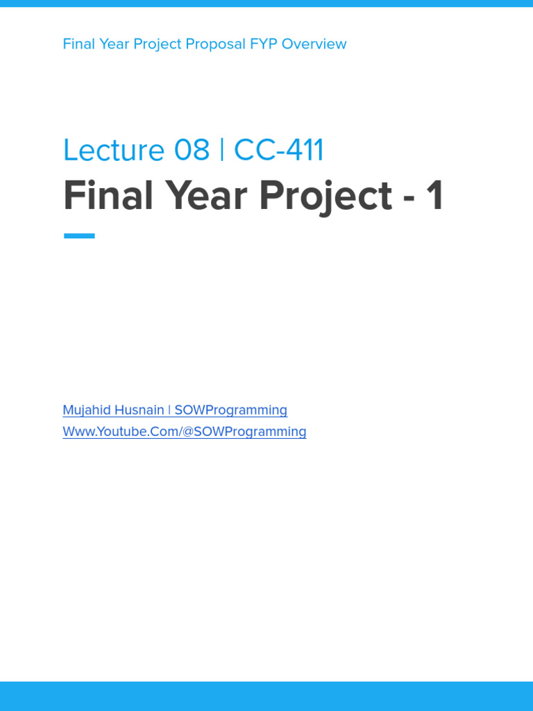 Final Year Project Proposal Guide | PDF | Mobile App | Android ...