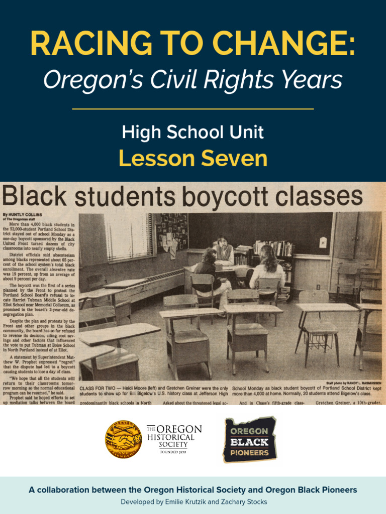 RTC - Lesson 7 - High School Unit | PDF | Racial Segregation In The ...