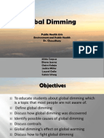 Our "Global Dimming" Presentation 