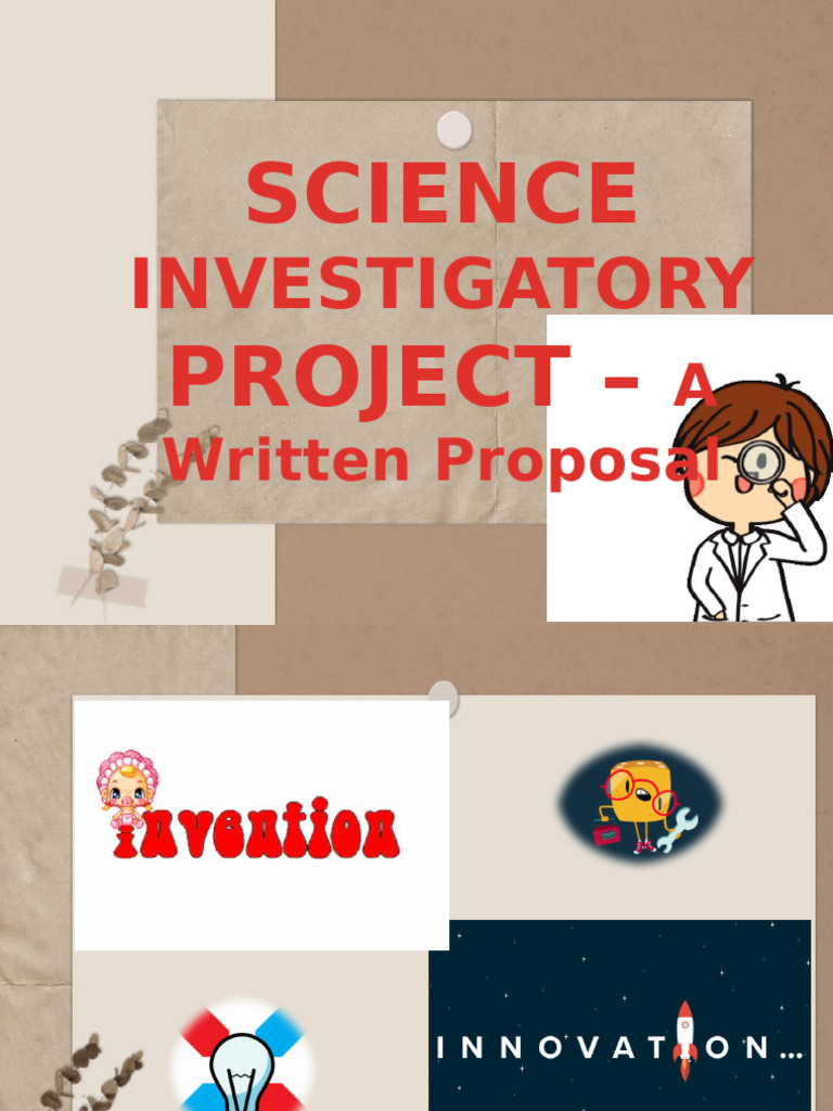 Science Investigatory Project Guide | PDF | Methodology | Statistics