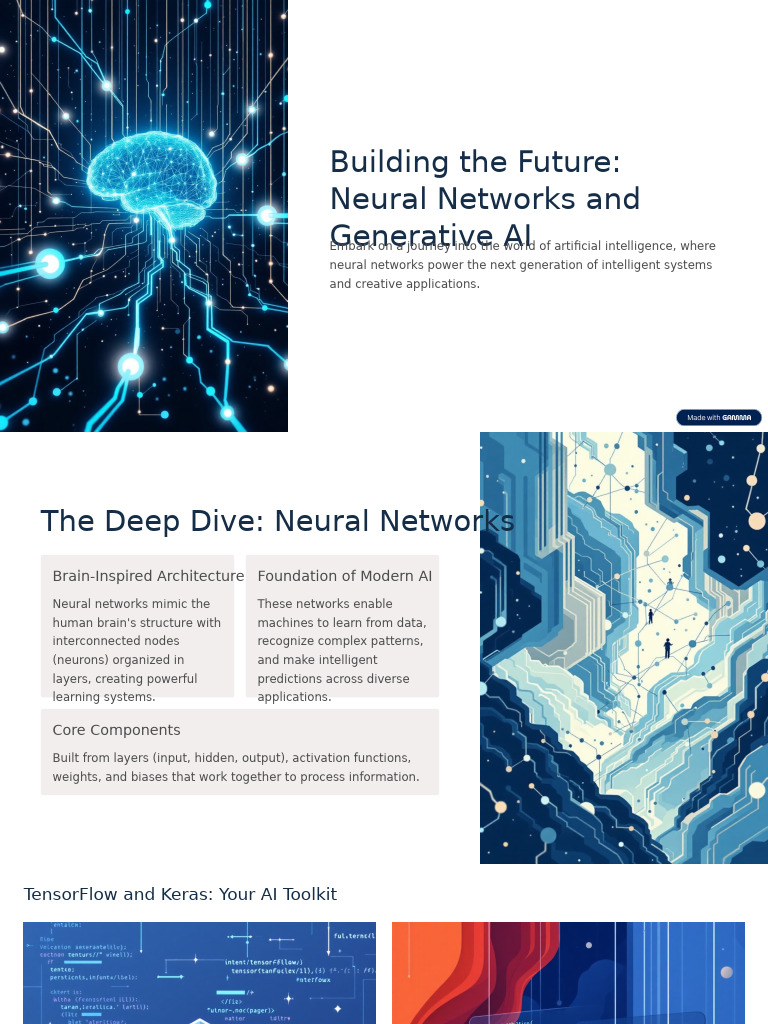 Building The Future Neural Networks and Generative AI | PDF ...