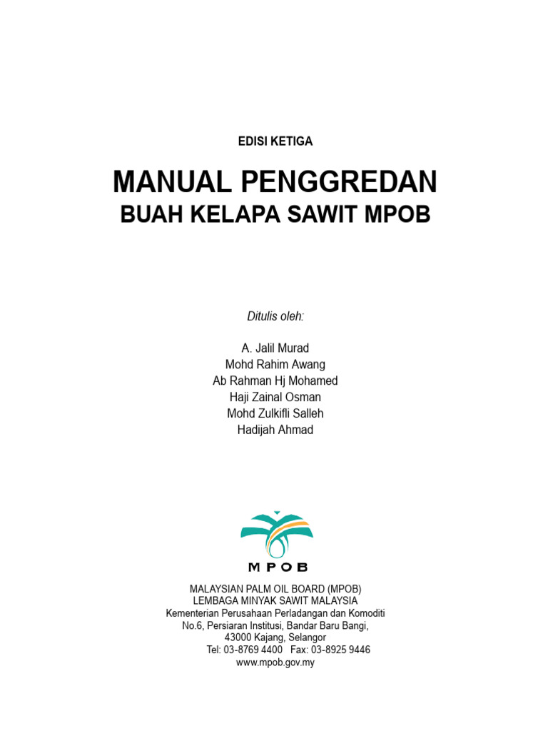 Mannual FFB Grader | PDF