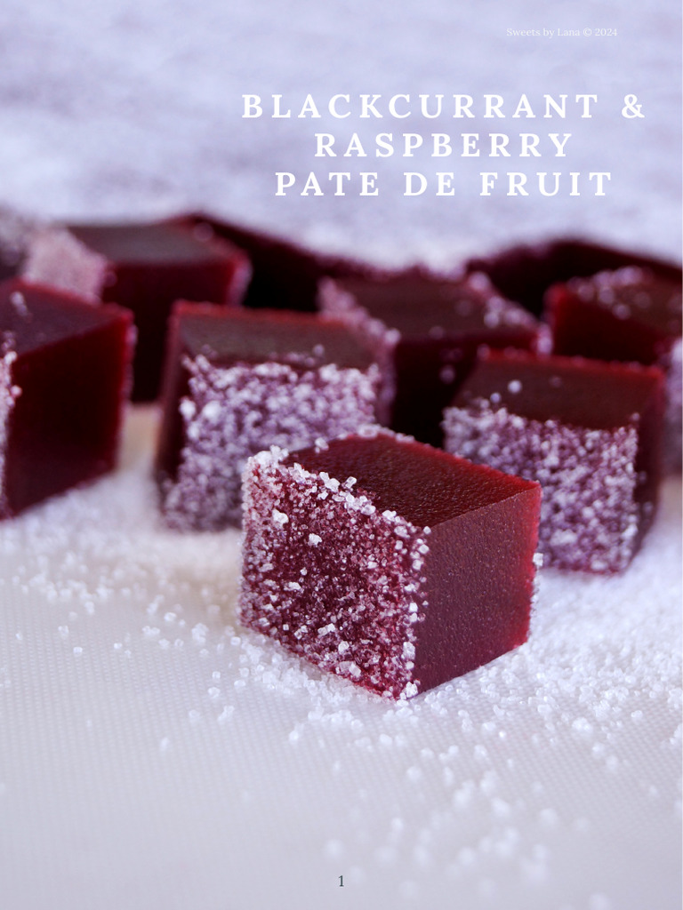 Blackcurrant & Raspberry - Pate de Fruit | PDF
