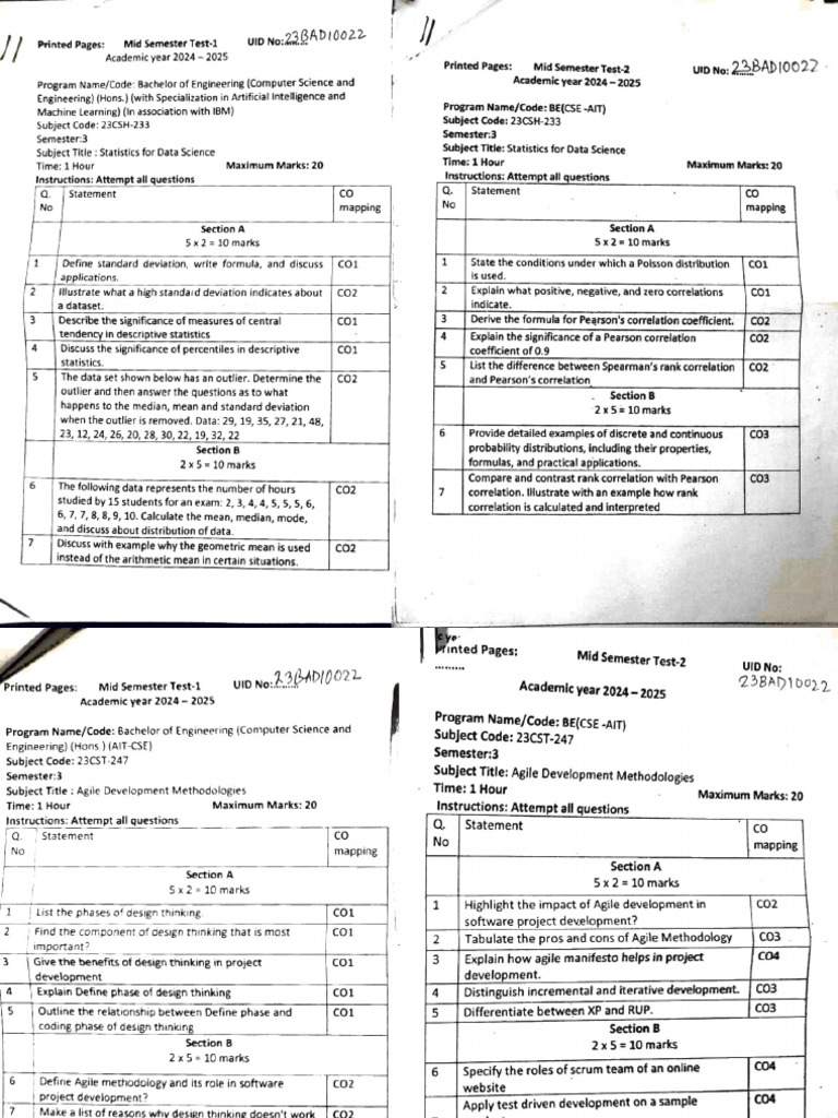3rd Sem MST Pyqs | PDF