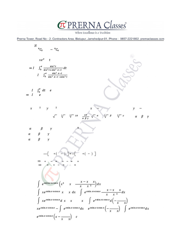 JM Math Solutions Overview | PDF | Mathematics | Mathematical Analysis