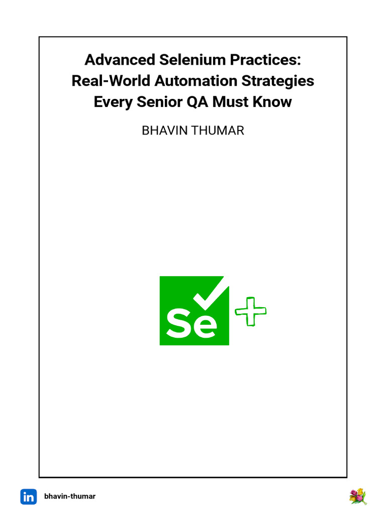 Advanced Selenium Automation Techniques | PDF