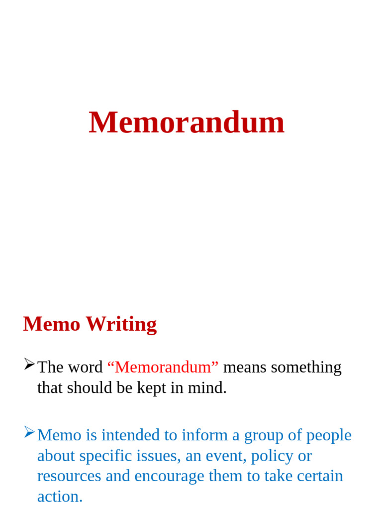 How to Write an Effective Memo | PDF | Memorandum | Paragraph